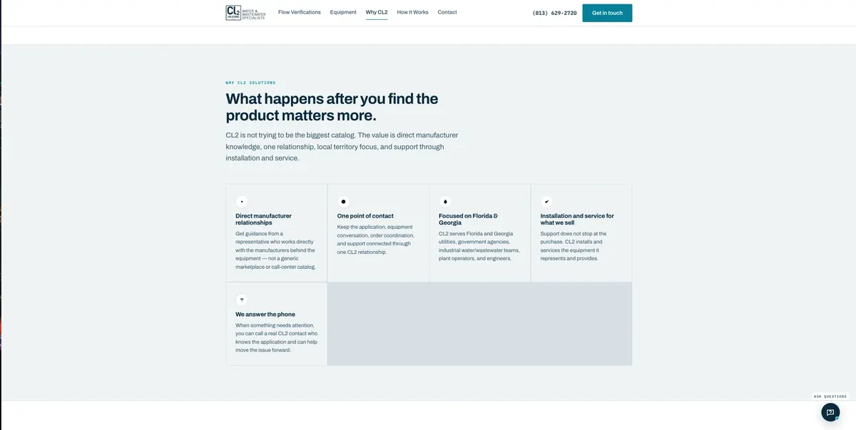 The Why CL2 section on the rebuilt site